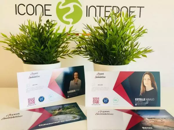 cartes flyers agence immobilière