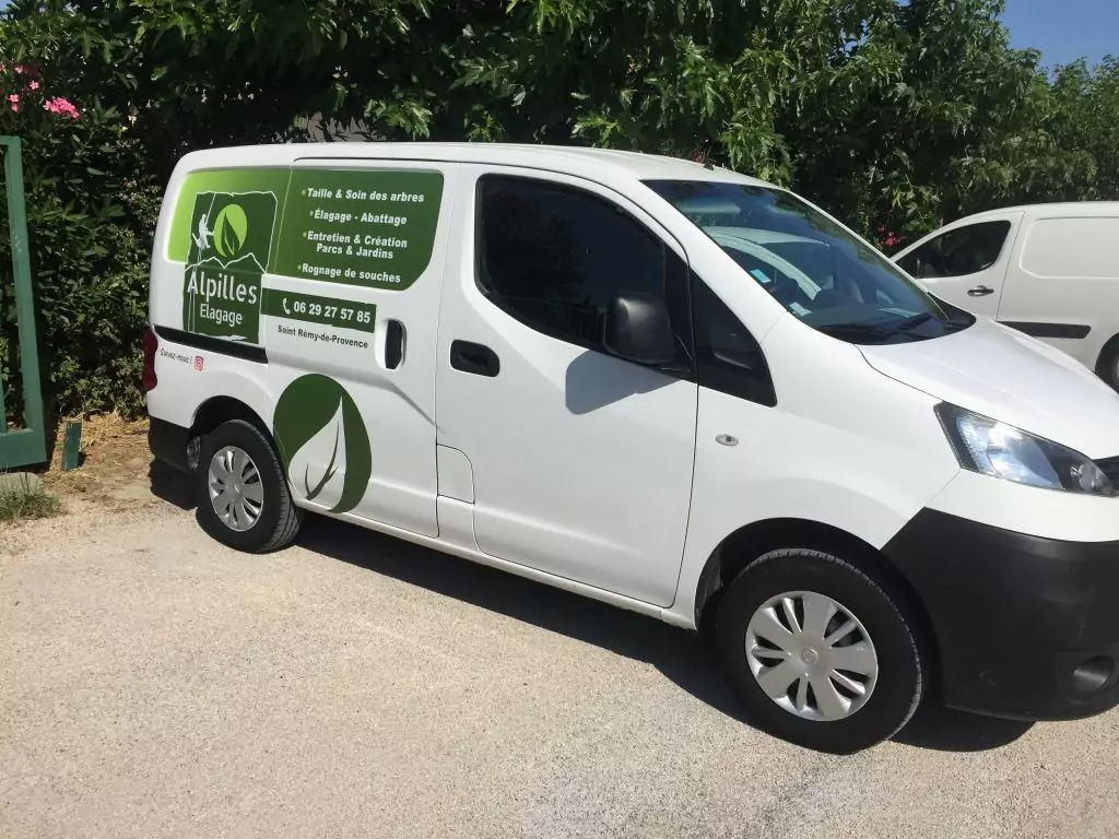 Flocage vehicule paysagiste