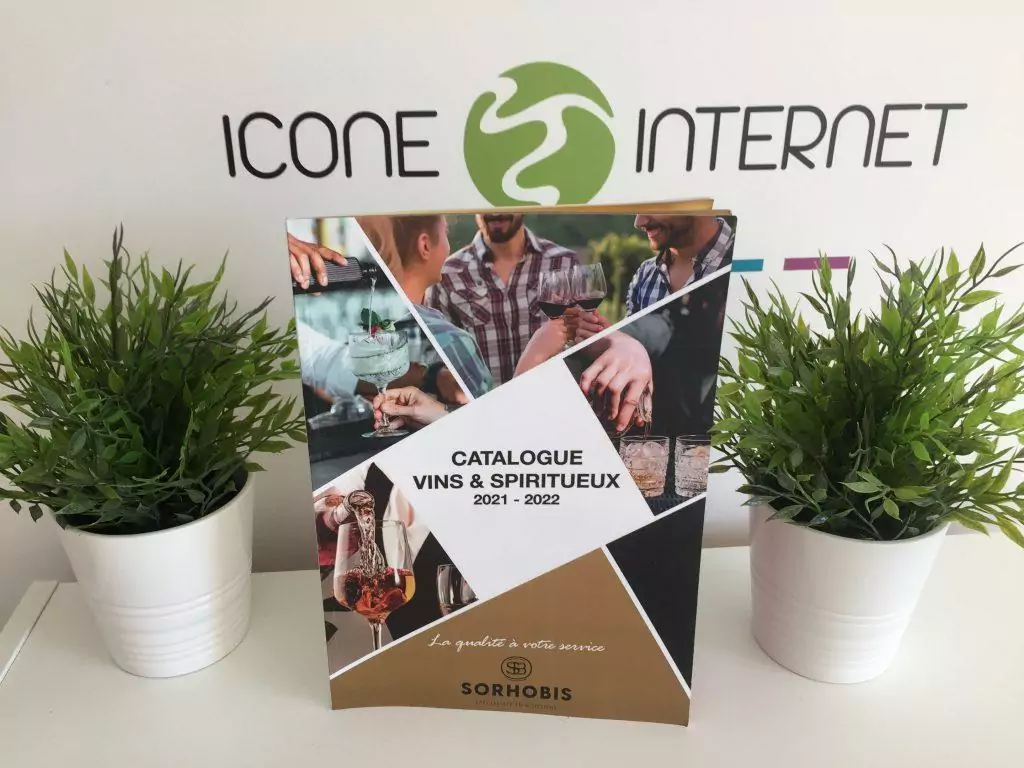 Imprimerie catalogue dos carré collé