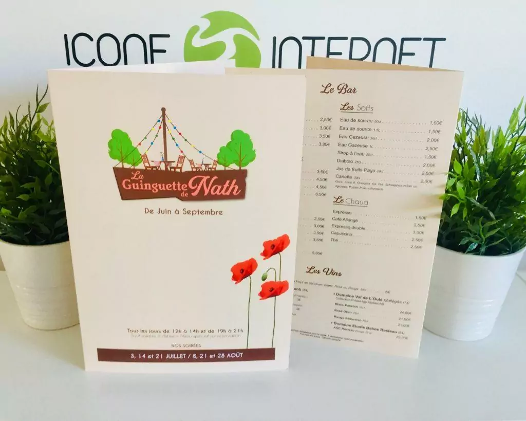 Menu de restaurant