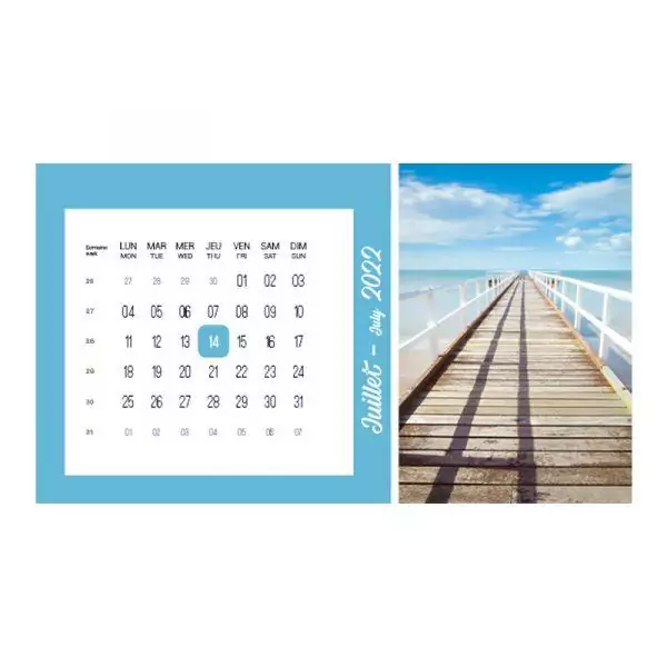 Calendrier voyage personnalisé