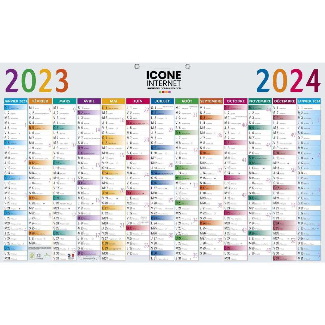 Calendrier mural 2022 : optez pour un calendrier photo grand format