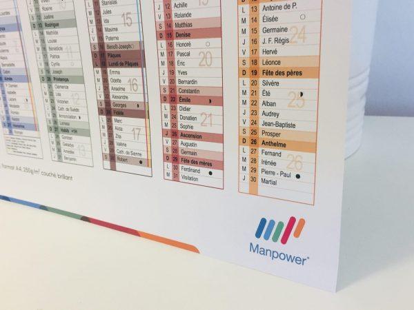 Calendrier format A5 pour agence immobilière
