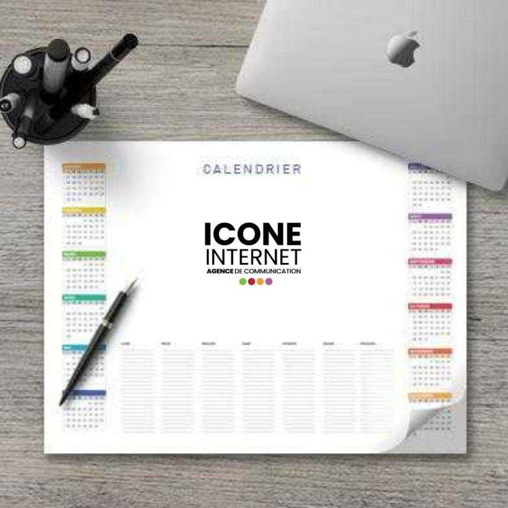 Calendrier sous main personnalisable