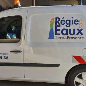Flocage véhicules Régie des eaux terre de Provence