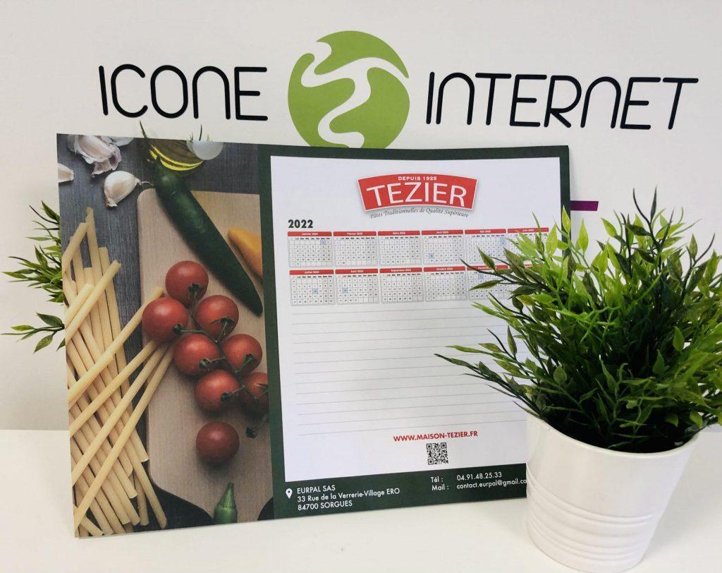 Calendrier sous main personnalisé