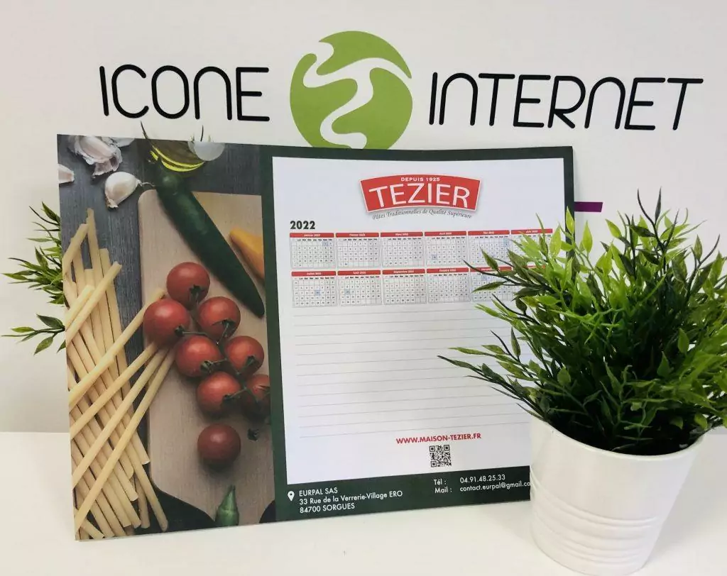 Calendrier sous main personnalisé