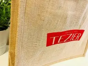 Sac en toile de jute personnalisé et designa
