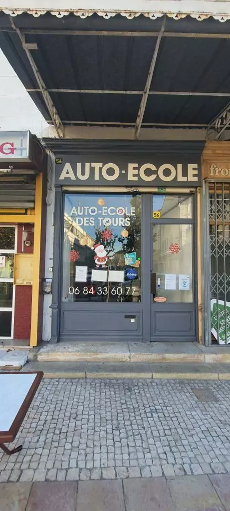 adgesif vitrine decoration de noel auto ecole
