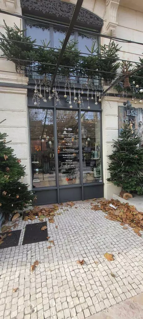 adhesif décoration vitrine magasin deco