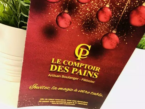 dépliants flyers boulangerie noel