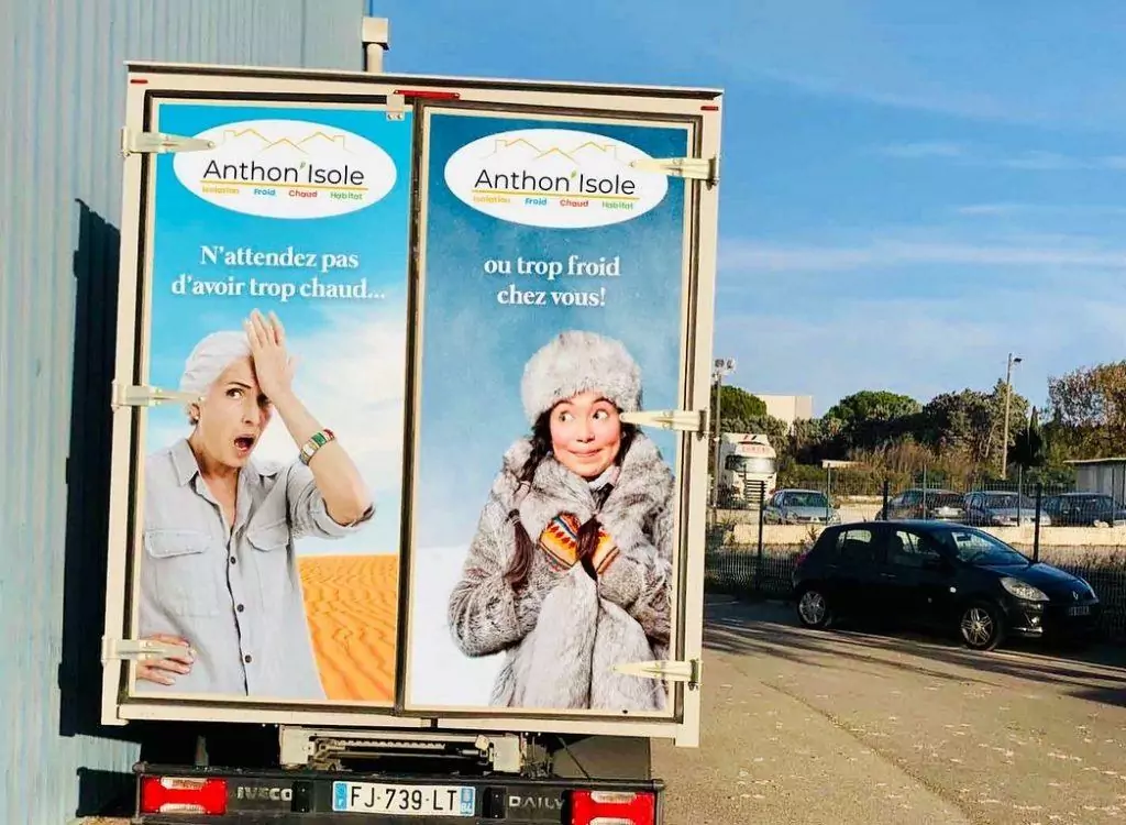 Flocage camion cabine