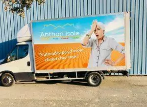 Flocage camion cabine