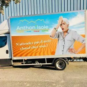 Flocage camion cabine