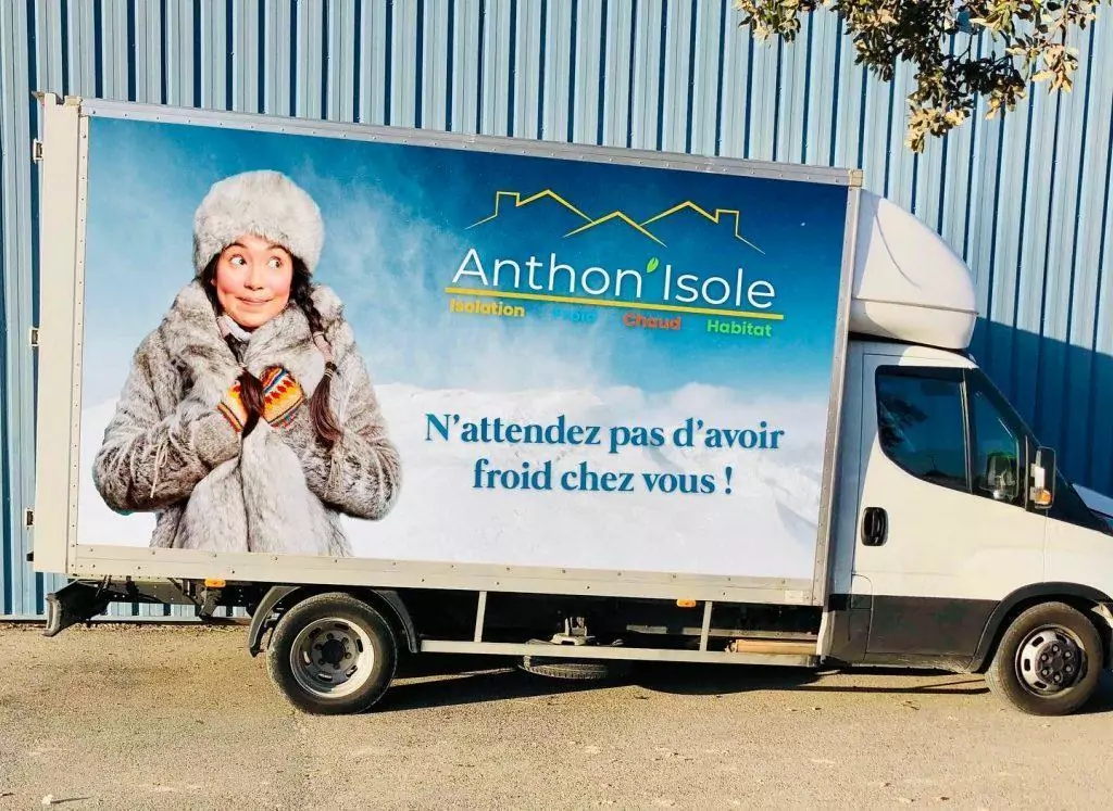 Flocage camion cabine