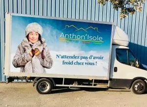 Flocage camion cabine