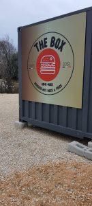 Panneau dibond restaurant burger
