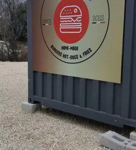 Panneau dibond restaurant burger