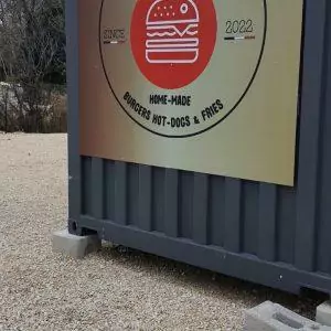 Panneau dibond restaurant burger