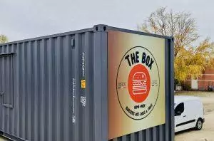 Panneau dibond restaurant burger