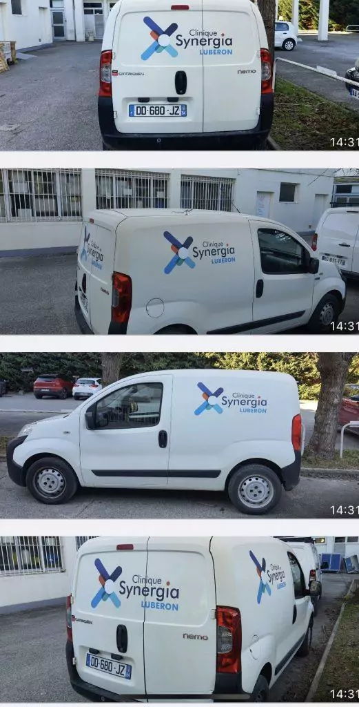 flocage fourgon pour hopital clinique