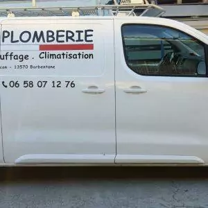 flocage camion fourgon plombier