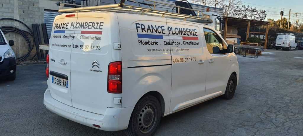 flocage camion fourgon plombier