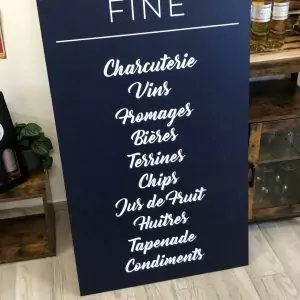 panneau signalétique traiteur