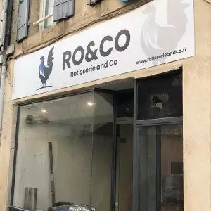 panneau enseigne pour restaurant rotisserie