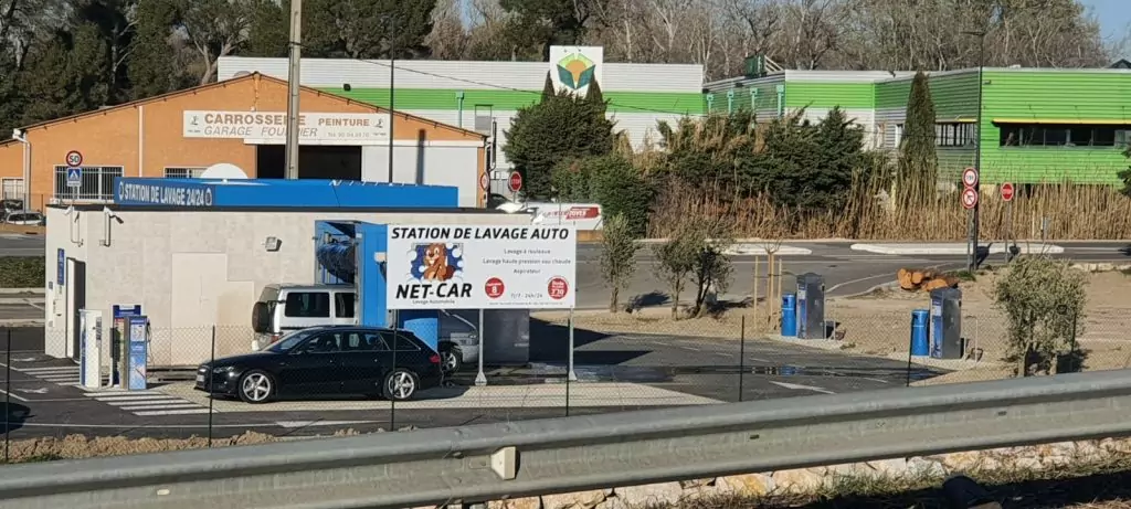panneau enseigne station de lavage