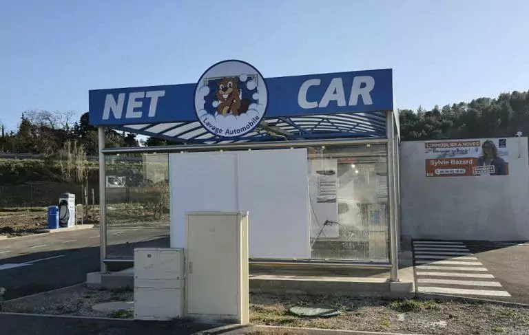 panneau enseigne station de lavage