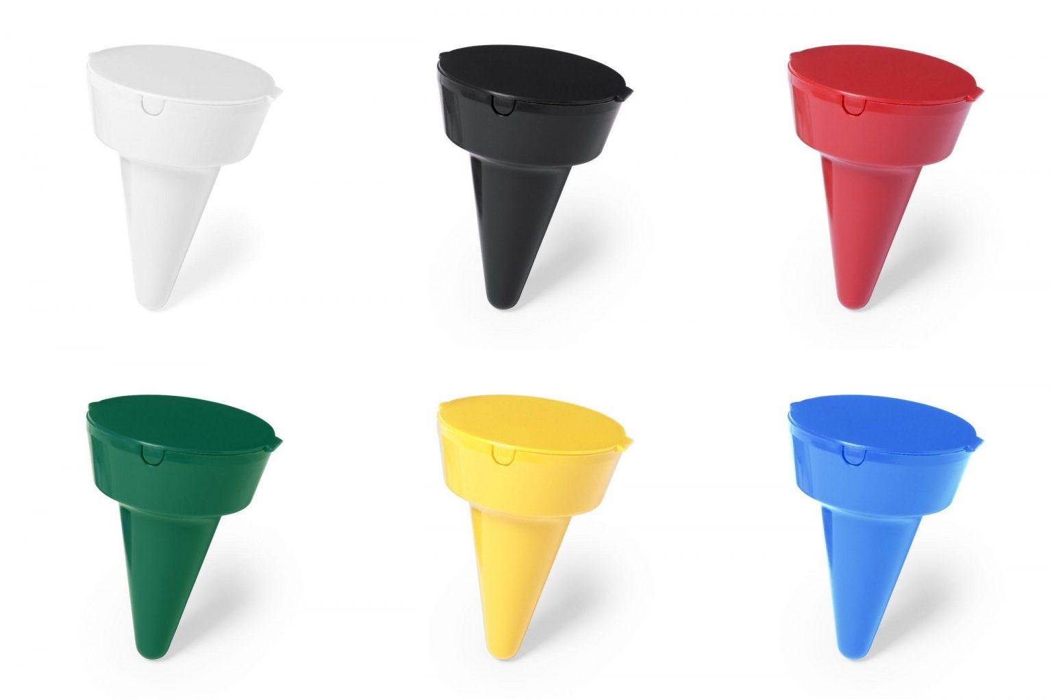 Cendrier De Plage Cône Plastique 100% Recyclé - GO128-18CP03