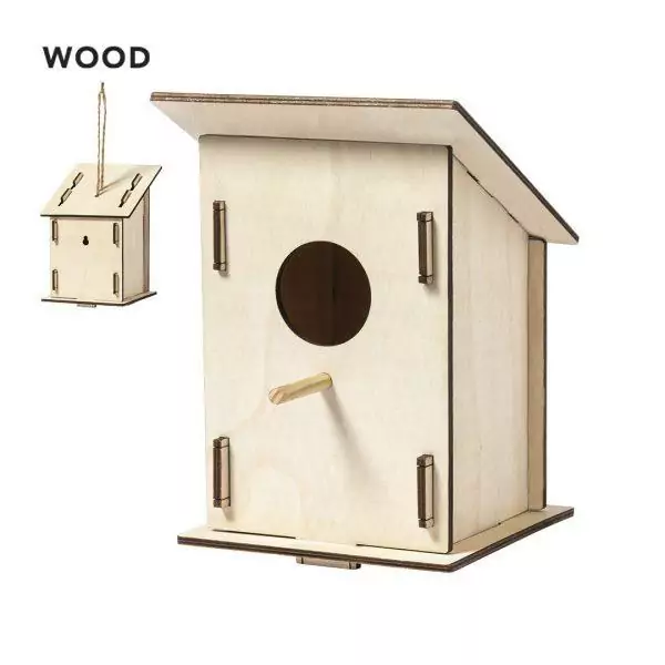 Maison d'oiseau en bois publicitaire avignon