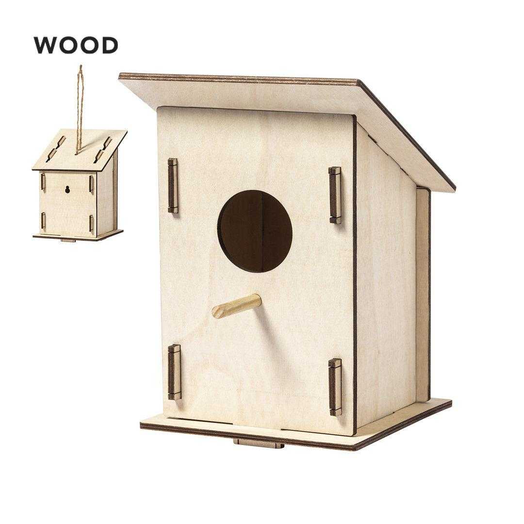 Maison d'oiseau en bois publicitaire avignon