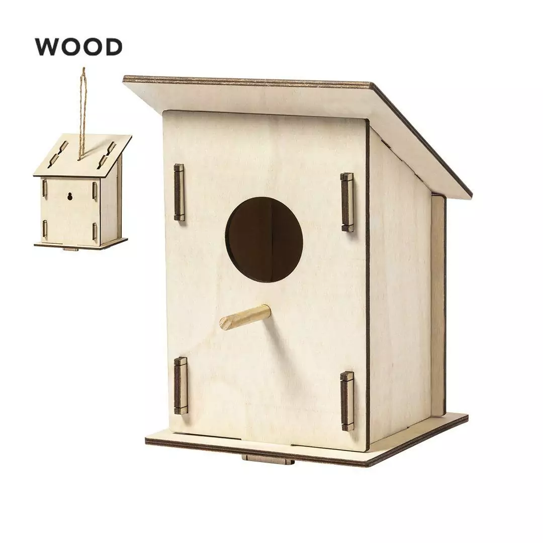 Maison d'oiseau en bois publicitaire avignon