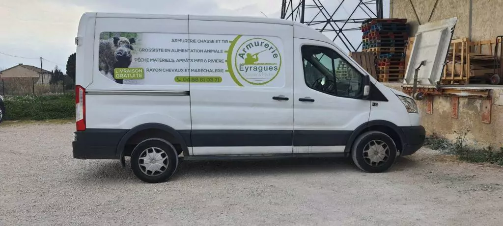 flocage camion magasin commerce