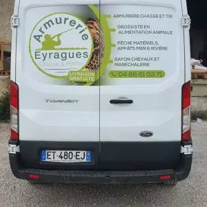 flocage camion magasin commerce