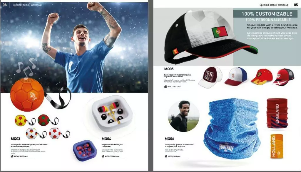 coupe du monde de football 2022 goodies et objets publicitaires7