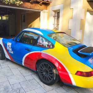 Covering vehicule de course / marquage Porsche