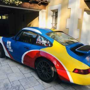 Covering vehicule de course / marquage Porsche