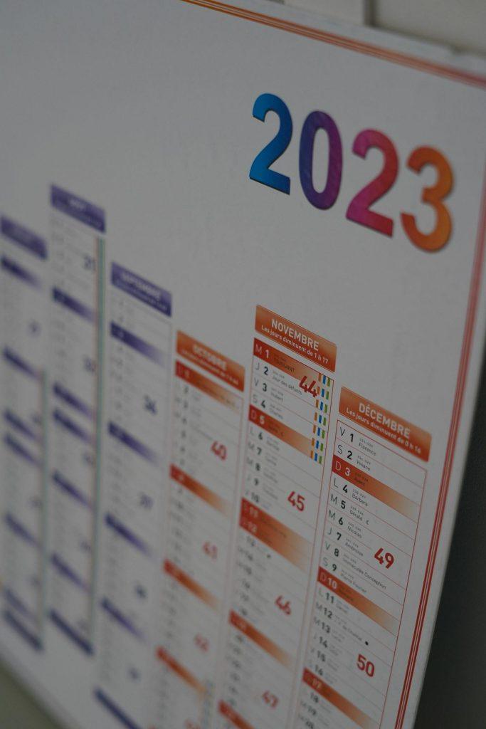 CALENDRIER PERSONNABLISABLE