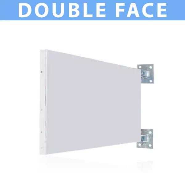 Faces : Caisson double face tôle aluminium Dimensions : Sur mesure Épaisseur : 35 mm