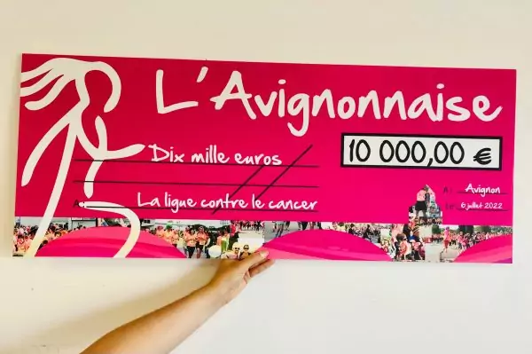 Chèque géant personnalisable pour vos événements