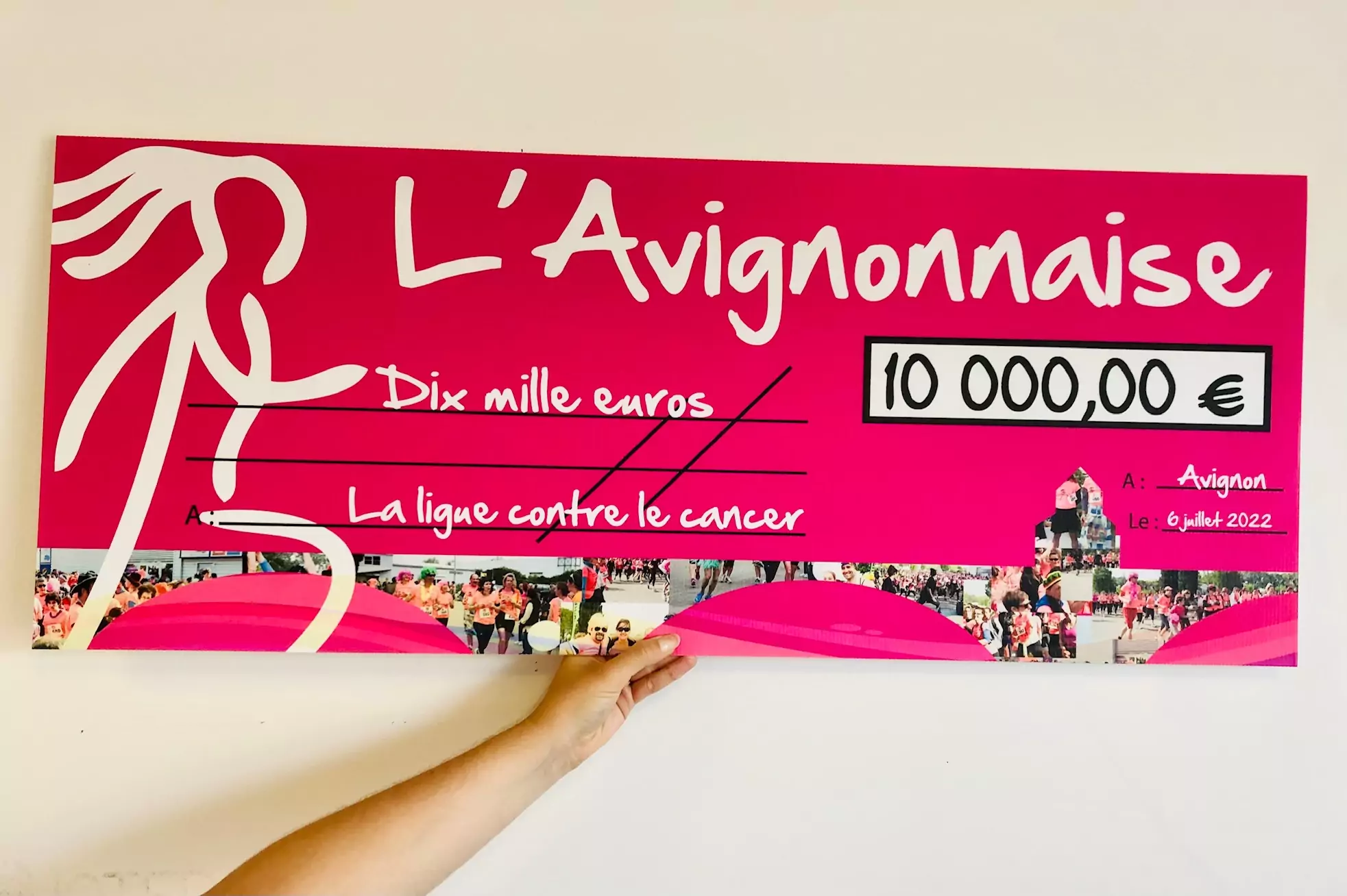Chèque géant personnalisable pour vos événements