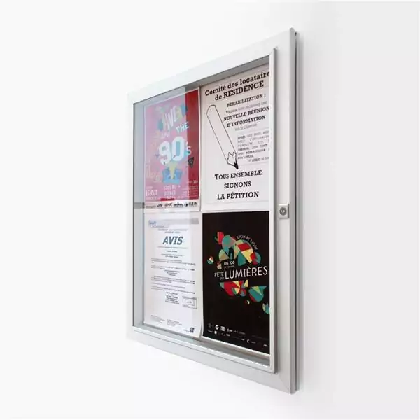 POrte affiche signaétique extérieure pour affichage