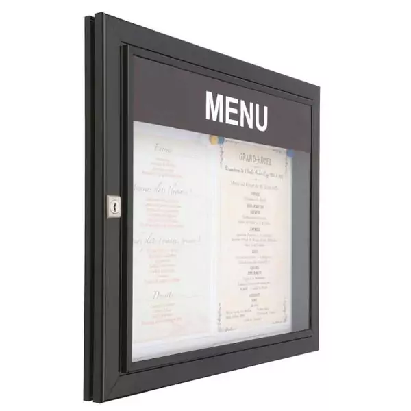 POrte affiche signaétique extérieure pour affichage