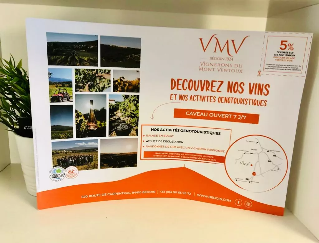 Set de table pour une maison de vin