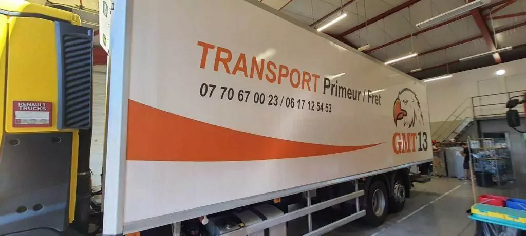 flocage camion poirds lourd