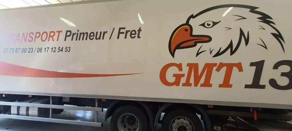 flocage camion poirds lourd