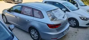 Flocage micro perforé de votre véhicule d'entreprise